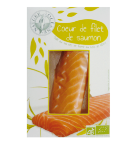 Cœur de saumon fumé bio • Nature • 100g